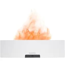 Зволожувач повітря Kinscoter H3 Nordic Style Flame White портативний аромадифузор електричний з ефектом полум'я з двома аромаоліями в подарунок