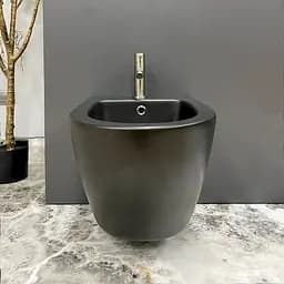 Підвісне біде VBI Vulcano black matt VBI-020413, Чорний матовий - мініатюра 6