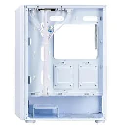 Корпус 1stPlayer H6-WH-4F7-W, White, без БП, Midi Tower, ATX / Micro ATX / Mini ITX, 1xUSB 3.0 / 2xUSB 2.0, макс. CPU - 165 мм / VGA - 320 мм, 4x120 мм ARGB, бічна панель із загартованого скла - мініатюра 4