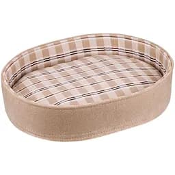 Лежак для тварин BronzeDog Comfort овальний S 34х45х10 см бежевий