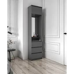 Пенал открытый с зеркалом Moreli T-220 500x2117x318 мм Антрацитовый (mo-t220-antracit)