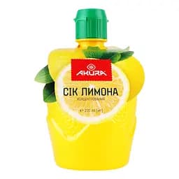 Сок лимона Akura концентрированный 220 мл
