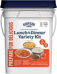 Сублимированные обеды и ужины 113 порций с длительным сроком хранения 25 лет Augason farms (101229)