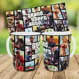Набір дитячий GTA Grand Theft Auto рюкзак 36х27см сумка-бананка, кружка з принтом для хлопчика (01642) - мініатюра 9