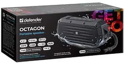 Портативна акустика Defender Octagon Black (65039) (6974734) - мініатюра 7