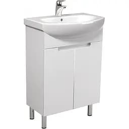 Тумба Мойдодир Tetris White 60 з умивальником Runa 60 Білий