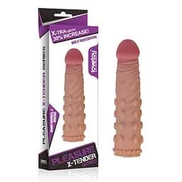 Насадка на член Pleasure X-Tender Penis Sleeve Flesh 2 LOVETOYS 66-LV1054 99086
