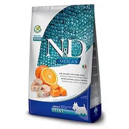 Сухий корм Farmina N&D Grain Free Ocean Cod, Pumpkin & Orange Adult Mini Беззерновий з трескою та апельсином