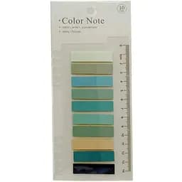 Закладка з лінійкою Bambi stick Notes 2 в 1 Р80-4 різнокольорові