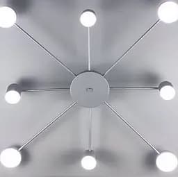 Стельовий світлодіодний світильник срібного кольору Line.F DE 34/8 CR