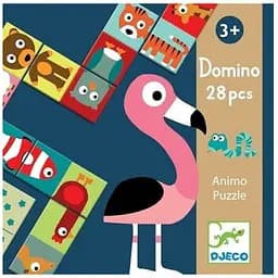 Настільна гра Djeco Дитяче доміно. Склади тварину (Domino Animo puzzle, 28 pcs) (DJ08165)
