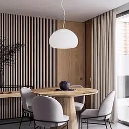 Світильник підвісний із білим плафоном Ø 40 см | Арт. MD7803-420 | Line F