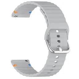Силіконовий ремінець Wavy для Smart Watch 20mm Light Gray - мініатюра 2
