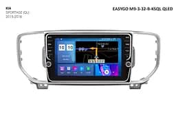 Штатна автомагнітола EasyGo M9-3-32-B-KSQL QLED KIA Sportage