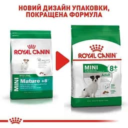 Сухий корм для собак віком від 8 до 12 років Royal Canin Mini Adult 8+, 800 г (30020089) - мініатюра 2