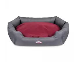 Лежак Pet Fashion Bosphorus 3, 95x78x24 см, сірий з червоним - мініатюра 2