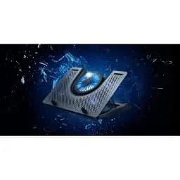 Підставка для ноутбуків Trust GXT 1125 Quno, до 17.3", BLUE LED, чорний - мініатюра 2