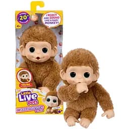 Інтерактивна іграшка Moose Little Live Pets Мавпеня Пепі Піч бежева (26766)