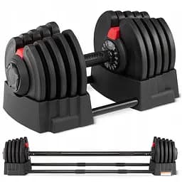 Набор штанга и гантели с регулируемым весом 4FIZJO 2 в 1 Premium 2.5-40 кг (P-5905973401975)