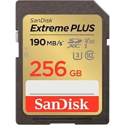Карта памяти Sandisk 256GB SDXC Extreme PLUS Memory Card + 2 years Rescue (SDSDXWV-256G-GNCIN)
