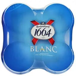 Набір пива Kronenbourg 1664 Blanc світле 4.8% з/б 1.32 л (4 шт. х 0.33 л) (796876) - мініатюра 5