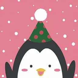 Набор для росписи по номерам Strateg Пингвин 20х20 см (HH5129)