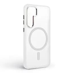 Чехол Samsung Galaxy S24 5G (SM-S921), Unit MagSafe, белый, прозрачный, магсейф, противоударный, магнитный, панель-накладка с поддержкой MagSafe, с поддержкой беспроводной зарядки, TPU+PC, защита всего корпуса, ударопрочный, ArmorStandart (ARM74861) - мініатюра 2