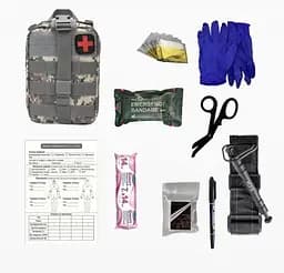 Аптечка укомплектована №8 Rescue Ready в підсумку зі швидким скидом камуфляж