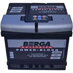 Акумулятор Berga Power Block 44Ah Н Ев (-/+) 440EN 207x175x175 мм