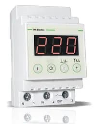 Пристрій контролю напруги УКН-40с дін-рейка (зелений) HS ELECTRO ( ГАРАНТІЯ 5 РОКІВ)