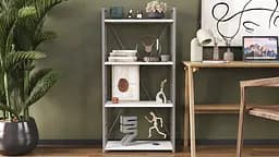 Етажерка 4/60 Ferrum-decor Серії Коннект 120x60x28 сірий ДСП Білий 16мм (FRD-104248) - мініатюра 7