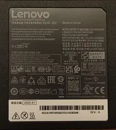 Блок живлення для ноутбука Lenovo Legion 5-17ARH05H 82GN 300W 20V 15A pin (BP35) - мініатюра 2
