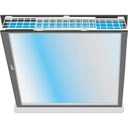 Захисна решітка для вікна Trixie верх/низ регульована 75-125 x 16 см біла (44182)