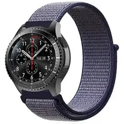 Ремінець DK CDK для Xiaomi Mijia Quartz Watch 20mm Nylon Sport Loop (012415) (midnight blue) - мініатюра 3