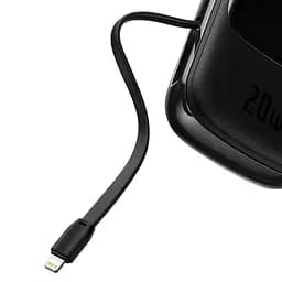 УМБ BASEUS Qpow Digital Display Quick Charging Power Bank (With IP Cable) 20000mAh |USB/Type-C/Lightning, - мініатюра 4