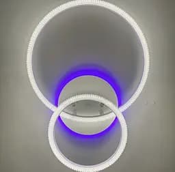 Світлодіодний світильник на 2 кільця в білому корпусі Line.F A 77012/2B+LED WH