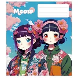 Зошит учнівський "Kawaii" 048-3302L-5 у лінію, 48 аркушів