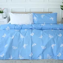 Простирадло MirSon Ranforce Elite 17-4752 Butterflies 200x220 см біле (2200008934729) - мініатюра 2