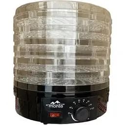 Сушилка для фруктов и овощей Monte MT-1661 6 секций 400 Вт Черный