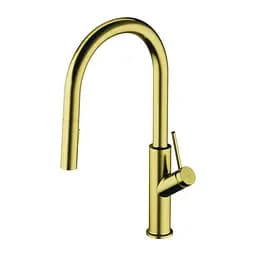 Смеситель для кухни Omnires Bend brushed brass BE6455BSB Золотой