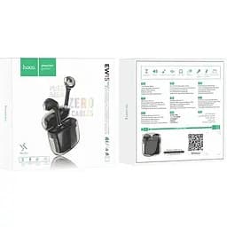 Навушники Bluetooth Hoco Clear Explore Edition true wireless BT headset EW15 чорні - мініатюра 2