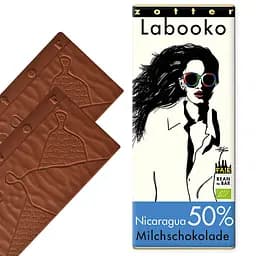 Шоколад Zotter Labooko Nicaragua 50% Milk Chocolate молочний органічний 70 г (2 шт. х 35 г) - мініатюра 3