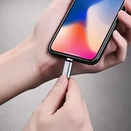 USB Cable Hoco U40A Magnetic Adsorption Lightning Grey 1.2m - мініатюра 8