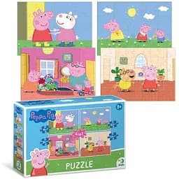 Пазл DoDo 4 в 1 Peppa Pig (200343) - мініатюра 2