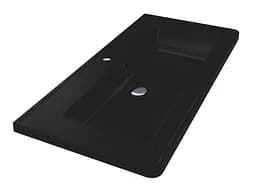 Умивальник Miraggio TRES BLACK (8813481) Mirasoft, Матовий, Накладний/Врізний, Чорний