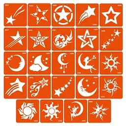 Набор трафаретов для био-тату «H – космос» h-simple_24_1