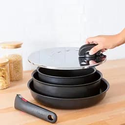 Tefal Кришка із захистом від розбризкування Ingenio 20-28 см нержавіюча сталь пластик - мініатюра 4