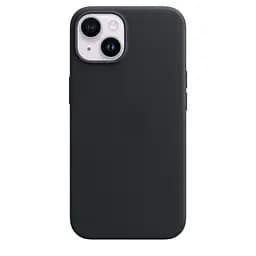 Чохол Leather Case with MagSafe для Apple iPhone 14 Midnight AAA [76980] - мініатюра 3