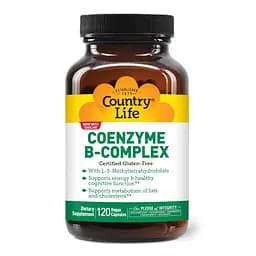 Вітаміни та мінерали Country Life Coenzyme B-Complex, 120 вегакапсул