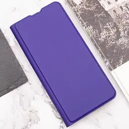 Шкіряний чохол-книжка GETMAN Elegant (PU) для Motorola Moto G32 Фіолетовий - мініатюра 6